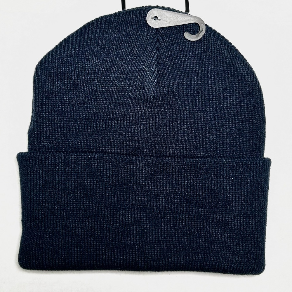 NWT Dickies Men’s Acrylic Cuffed Beanie Hat Navy Blue - Picture 3 of 4